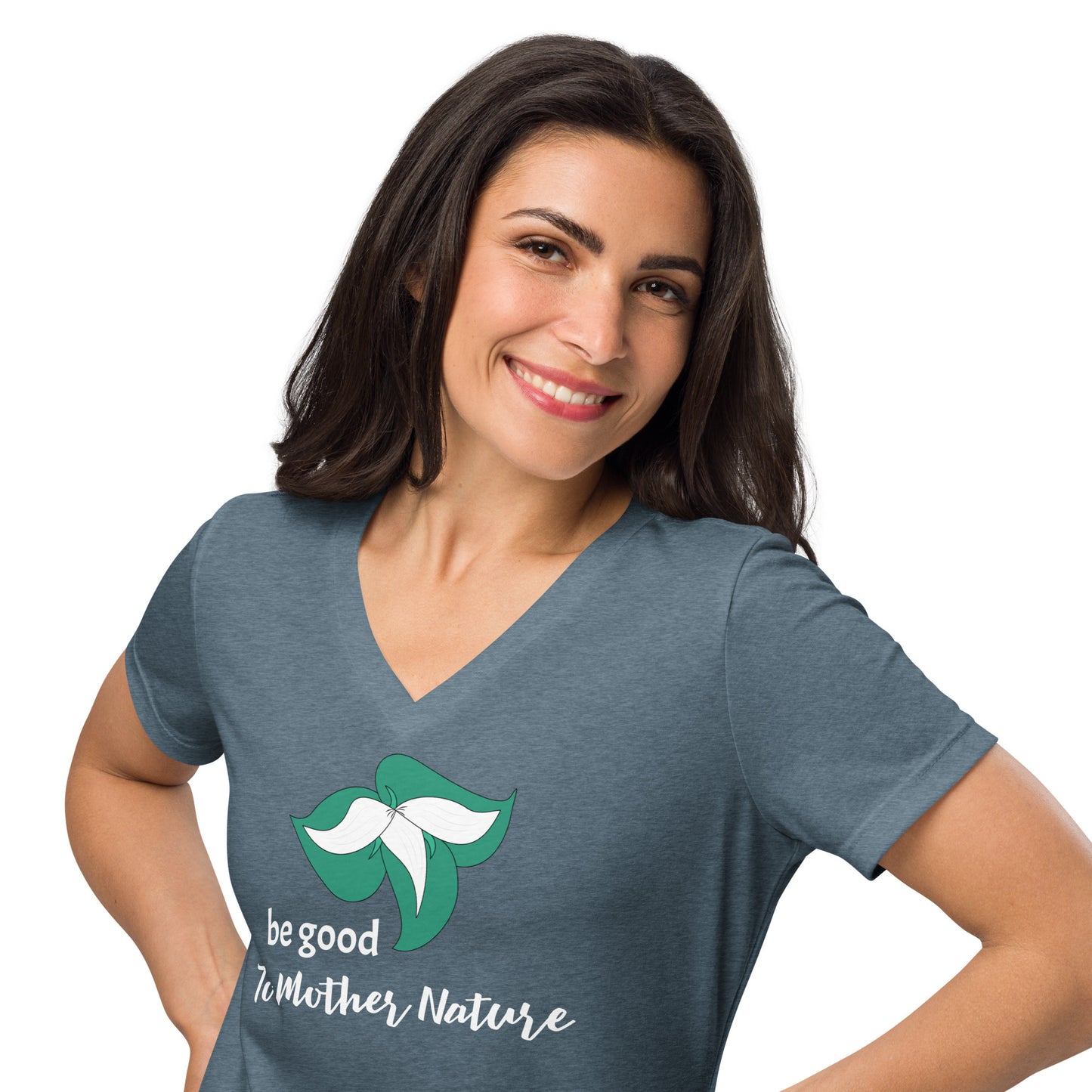 Trillium Love Nature Women’s V-Neck T-Shirt