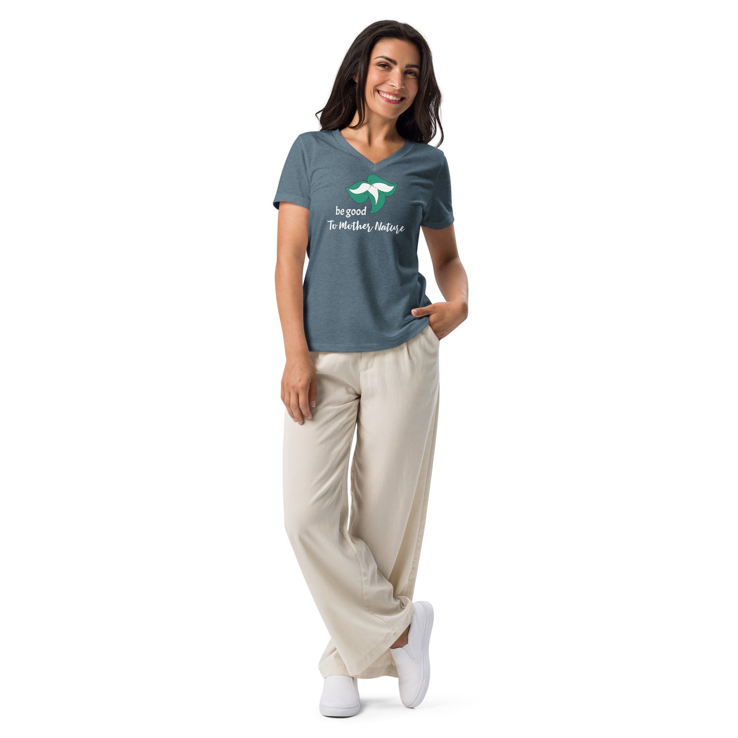 Trillium Love Nature Women’s V-Neck T-Shirt